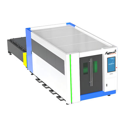 6000w 8000w 20kw 30kw Macchina di taglio laser a fibra chiusa in acciaio carbonio inossidabile