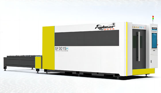 Macchina di taglio a laser a fibra di metallo di 3000w con copertura completamente chiusa