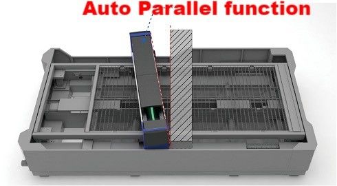 Configurazione tipo cornicione 3000 Watt Fibra Laser Cutting Machine per acciaio inossidabile