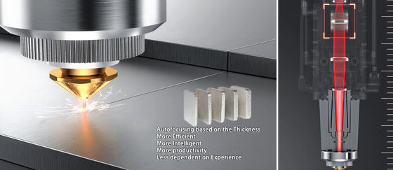 Raytools Laser Head CNC Open Type Fiber Laser Cutting Machine per il taglio in acciaio inox