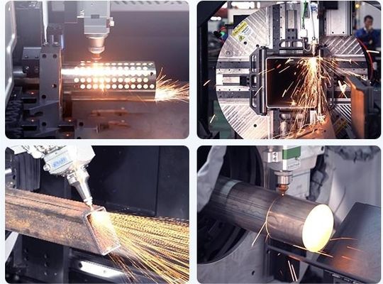 March Expo 3000w 6000w 8,5m 12m Fiber Laser Cutting Machine per piccoli tubi e tubi
