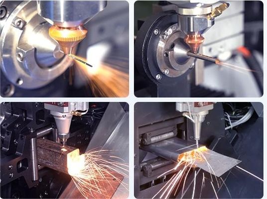 Macchina di taglio laser a fibra da 8-12 metri per tubi di piccole dimensioni per metallo quadrato 3000w 6000w