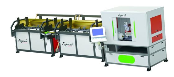 Macchina di taglio laser a fibra per tubi di acciaio 1kw 2kw 3kw Con dispositivo rotativo