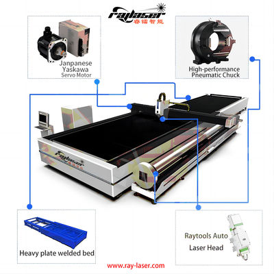 Taglio laser avanzato di tubi e fogli Taglio laser a fibra 1500W 3000W IPG Max Raylaser