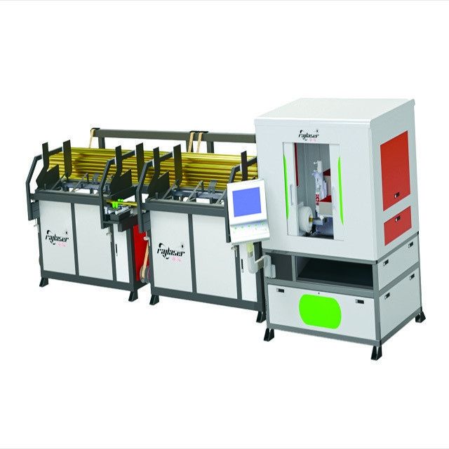Macchina di taglio laser a fibra per tubi di acciaio 1kw 2kw 3kw Con dispositivo rotativo